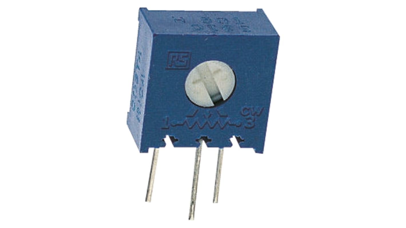 220kΩ, Through Hole Trimmer Potentiometer 0.5W Side Adjust Bourns, 3386