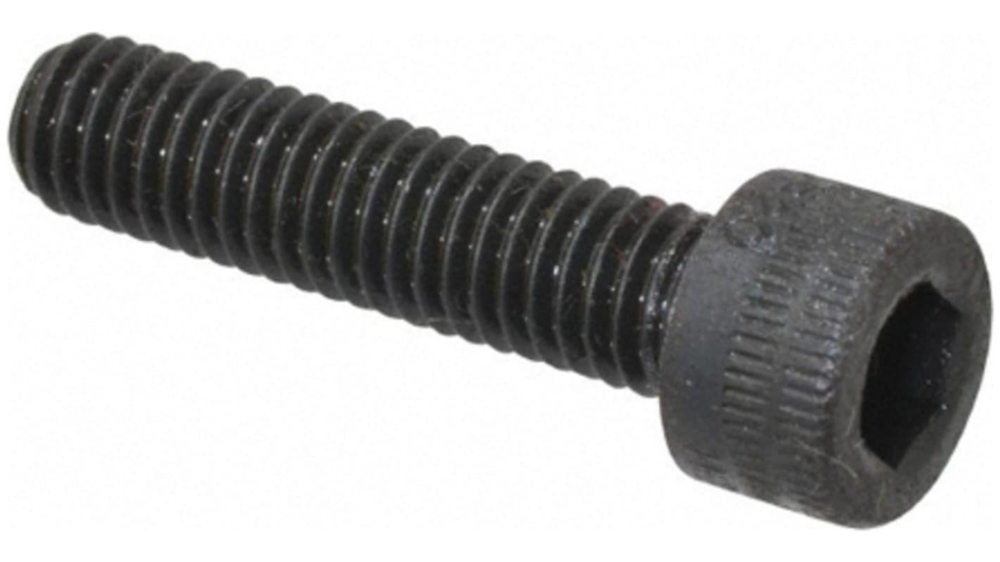 Holo-Krome Black, Self-Colour Steel Hex Socket Cap Screw, DIN 912, M6 x 25mm