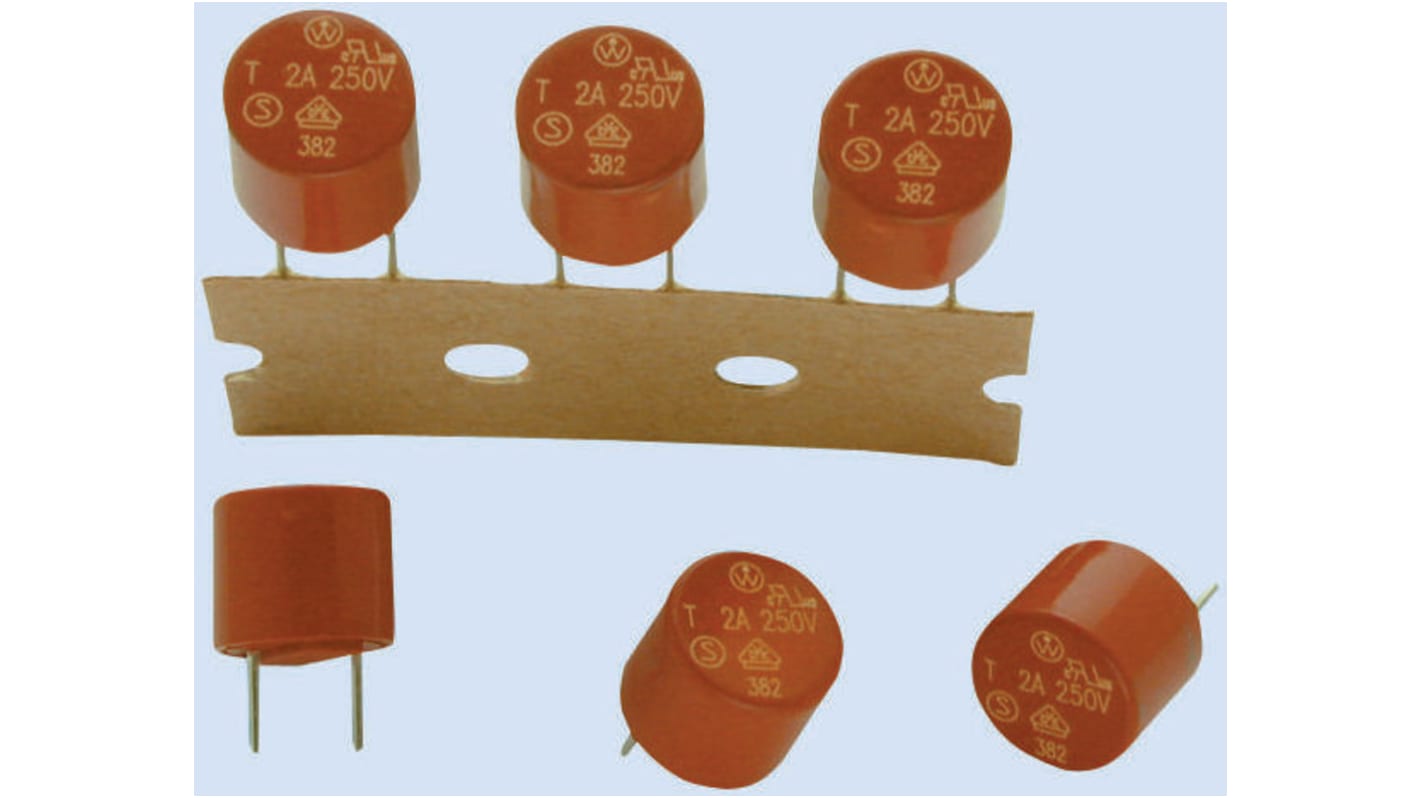 WickmannPC Board Non Resettable Fuse, Radial 2.5A, 250V ac