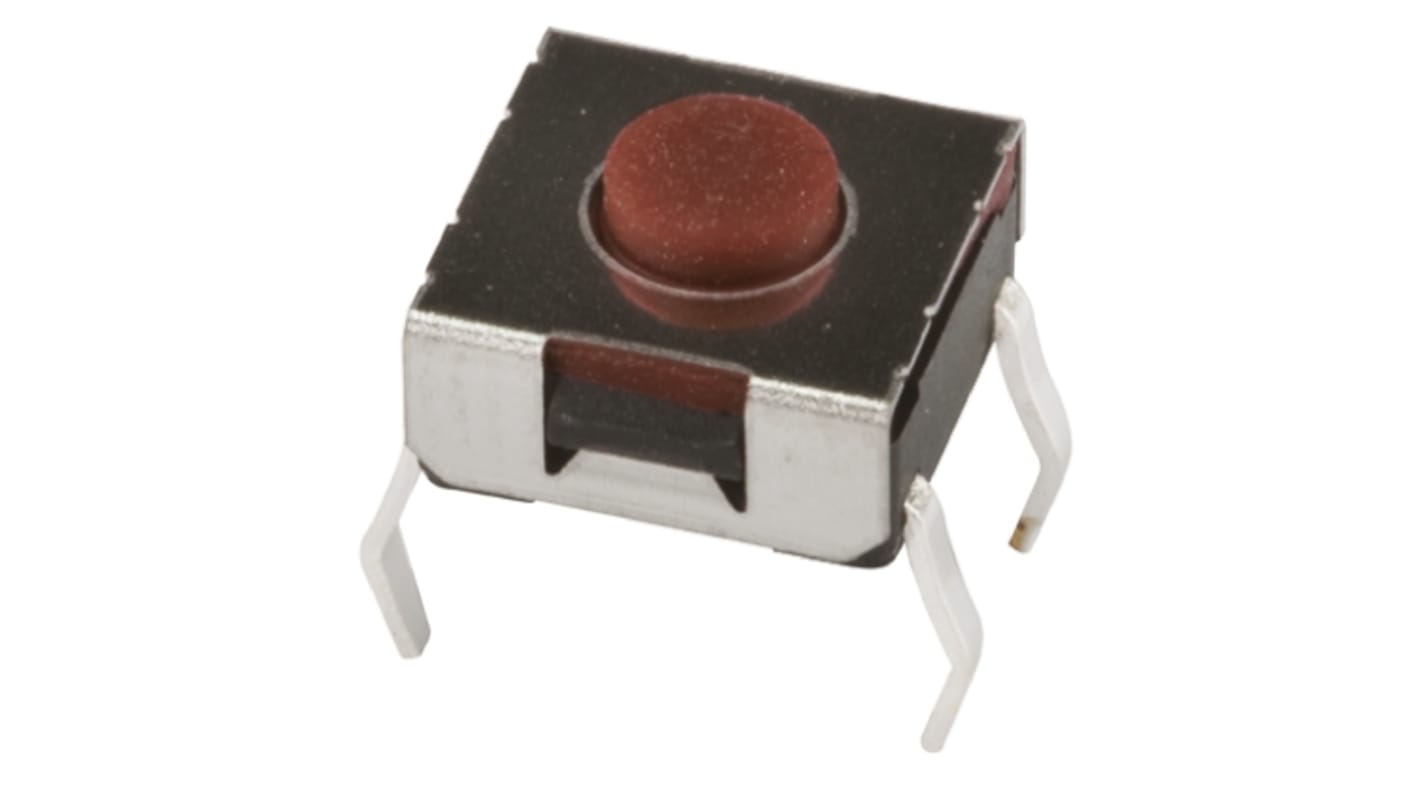 Brown Button Tactile Switch 50 mA @ 12 V dc