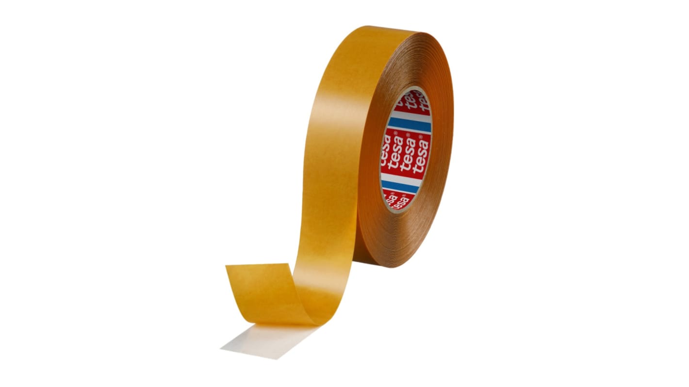 Tesa tesa fix Series 51970 Transparent Double Sided Plastic Tape, 220 Thick, 13,5 N/cm, PP Backing, 38mm x 50m