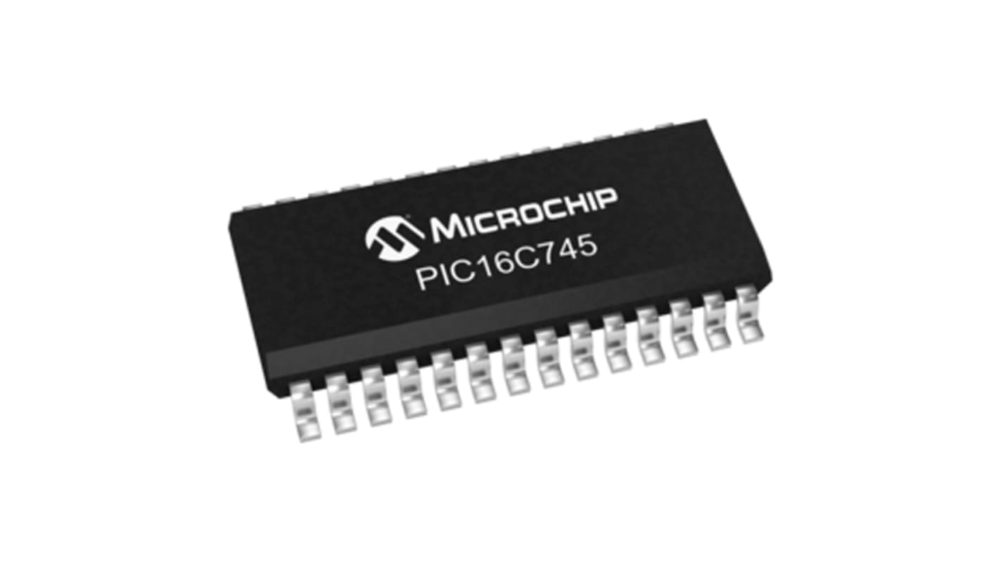 Mikrokontroler Microchip PIC16C SOIC 28-pinowy Montaż powierzchniowy PIC 8K 8bit CAN: 24MHz RAM:256 B Ethernet: EPROM