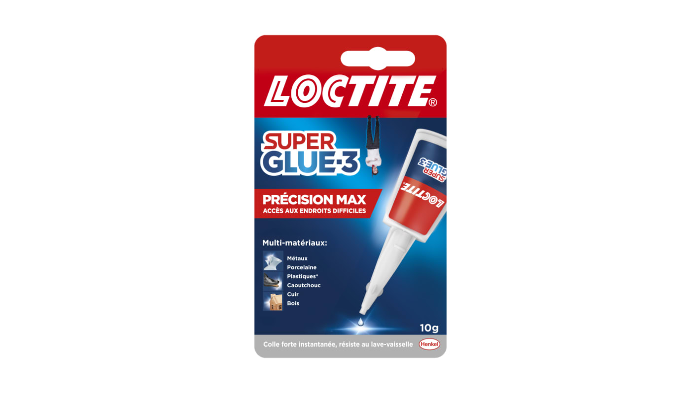 Super Glue Loctite Liquide Transparent, Tube, 10 g, Super Glue3 Mega