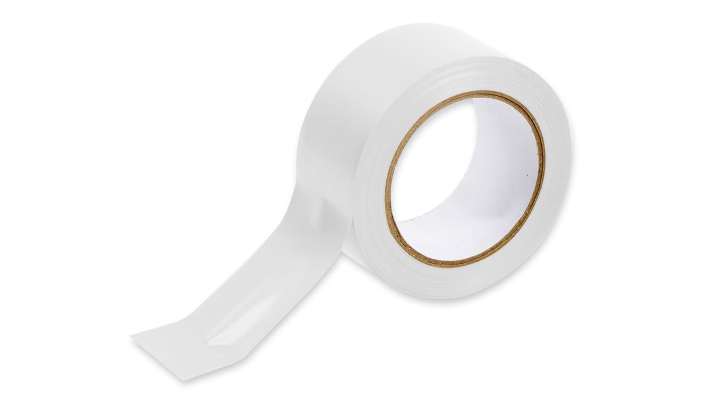 Nastro di indicazione di corsia Bianco Brady, in Vinile, 50mm x 33m