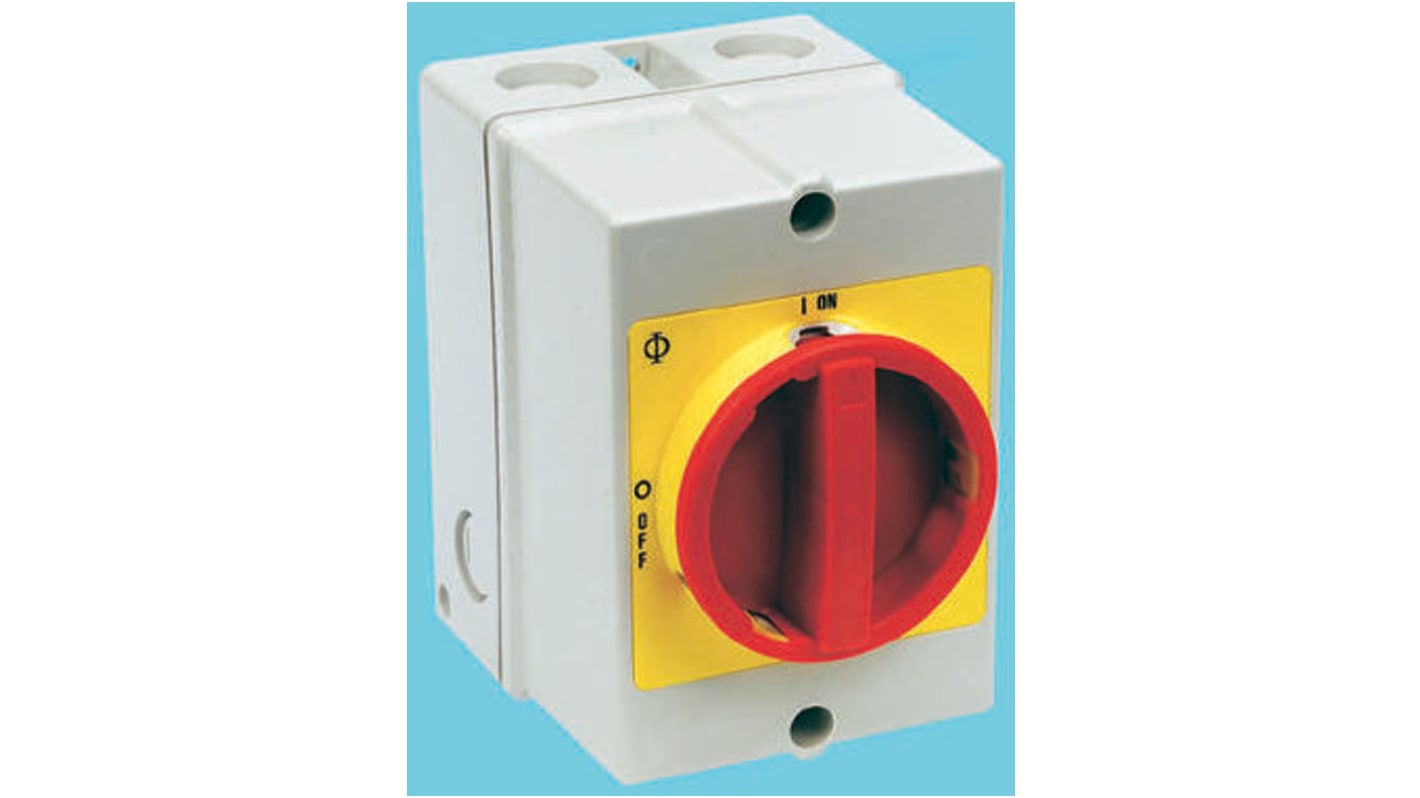 Kraus & Naimer 3P Pole Isolator Switch - 40A Maximum Current, 15kW Power Rating, IP66, IP67