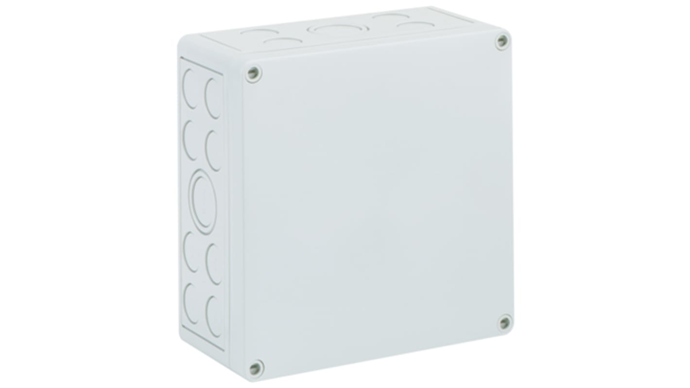 Caja Spelsberg de Poliestireno Gris, 130 x 130 x 75mm, IP66