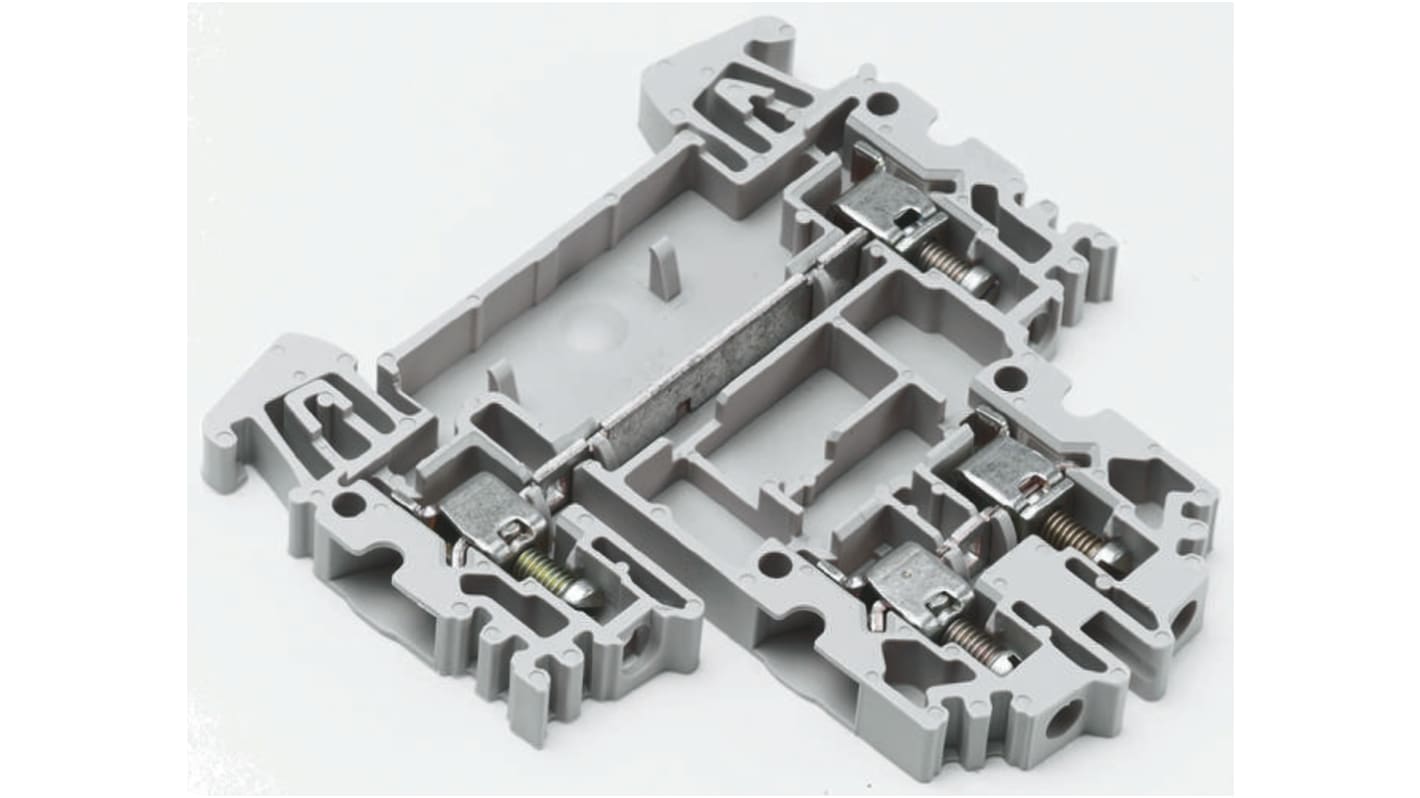 Weidmüller WDK Series Green/Yellow Double Level Terminal Block, 4mm², Double-Level, Screw Termination