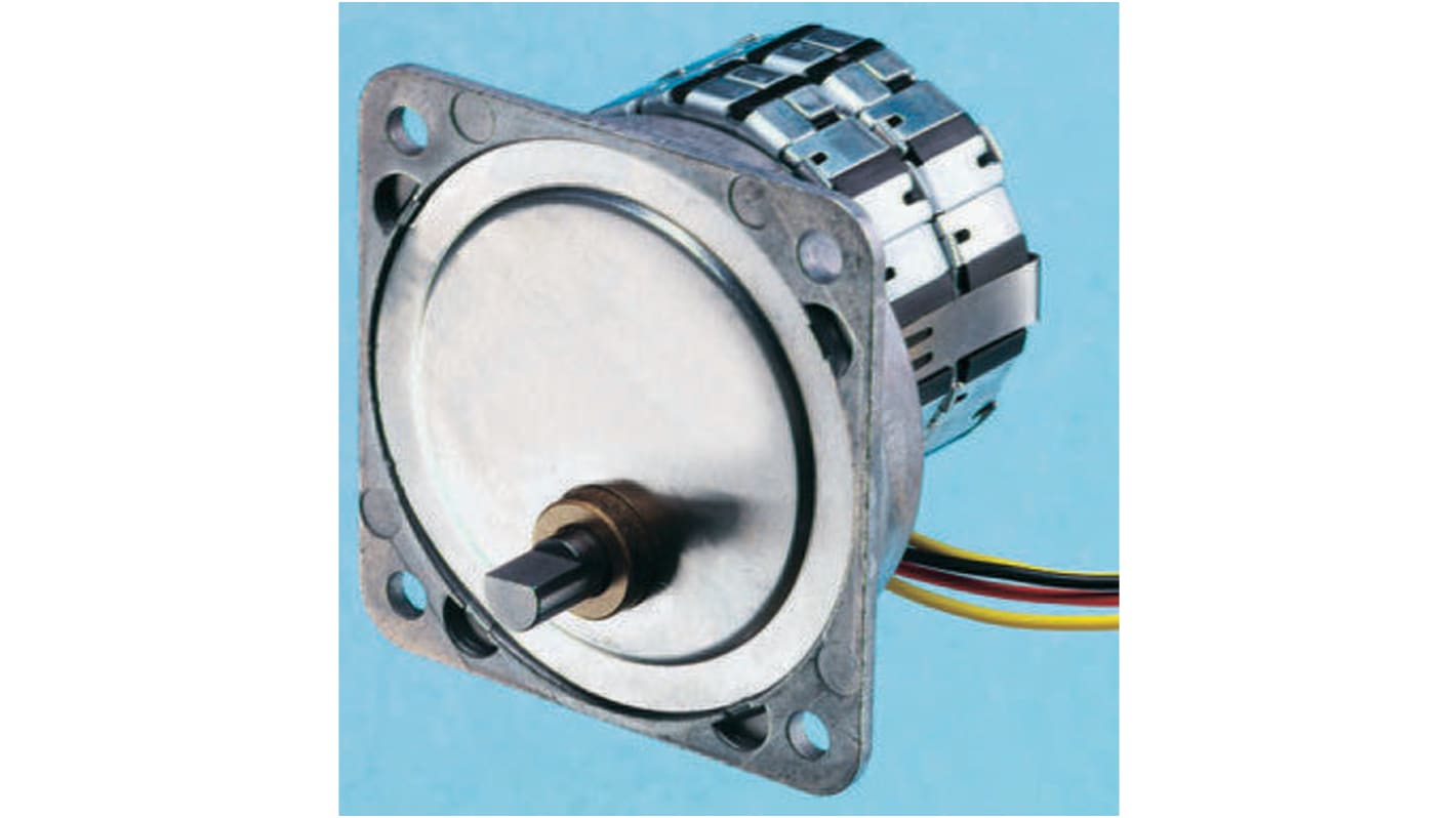 Motorreductor AC síncrono, reversible, Johnson Electric, 230 V, 3,3 W, 4 rpm, 12.000 Ncm