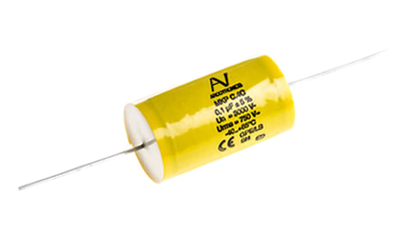 KEMET C4C Polypropylene Capacitor PP, 3kV dc, ±5%, 22nF, Through Hole