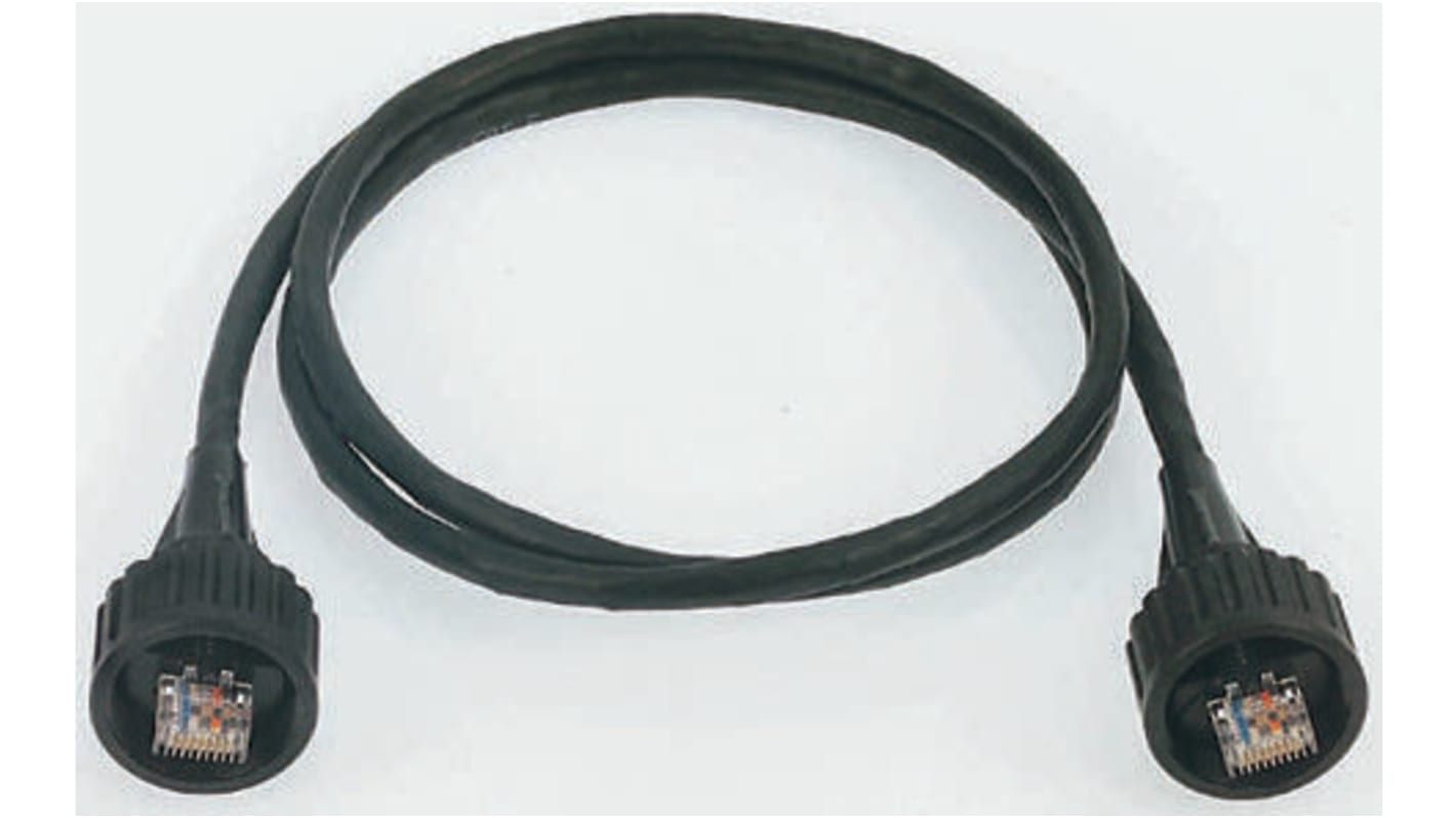 Molex Ethernetkabel Cat.5e, 3m, Schwarz Patchkabel, A RJ45 F/UTP Stecker, B RJ45, PUR