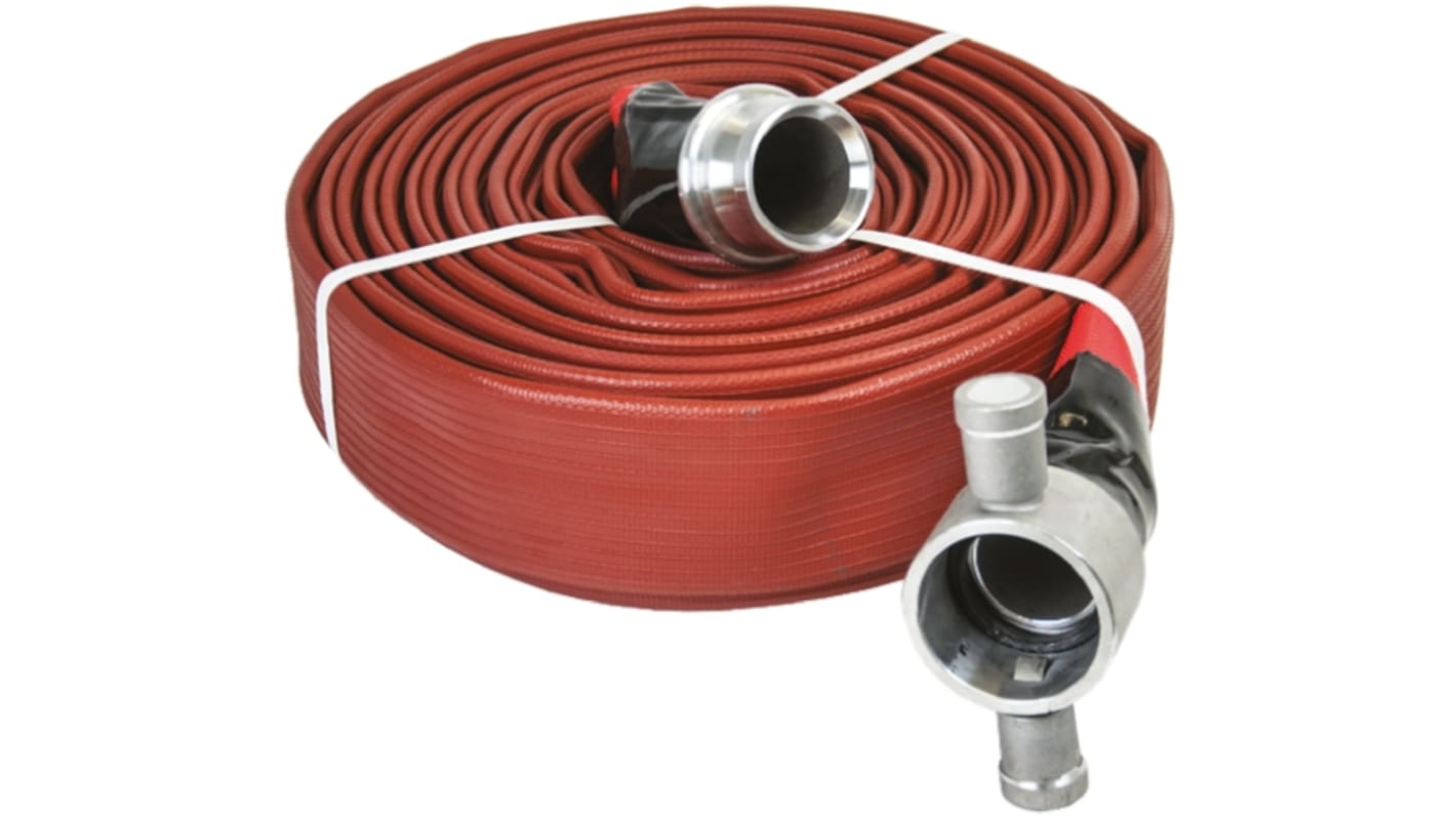 757063M Merlett Plastics Flat rollup hose with couplings, 23m Long RS