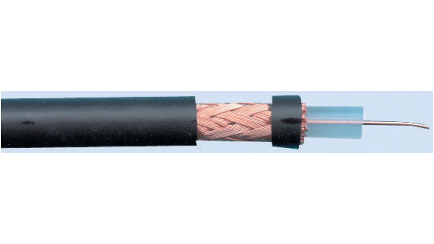 RG59B/U black PVC coaxial cable,100m