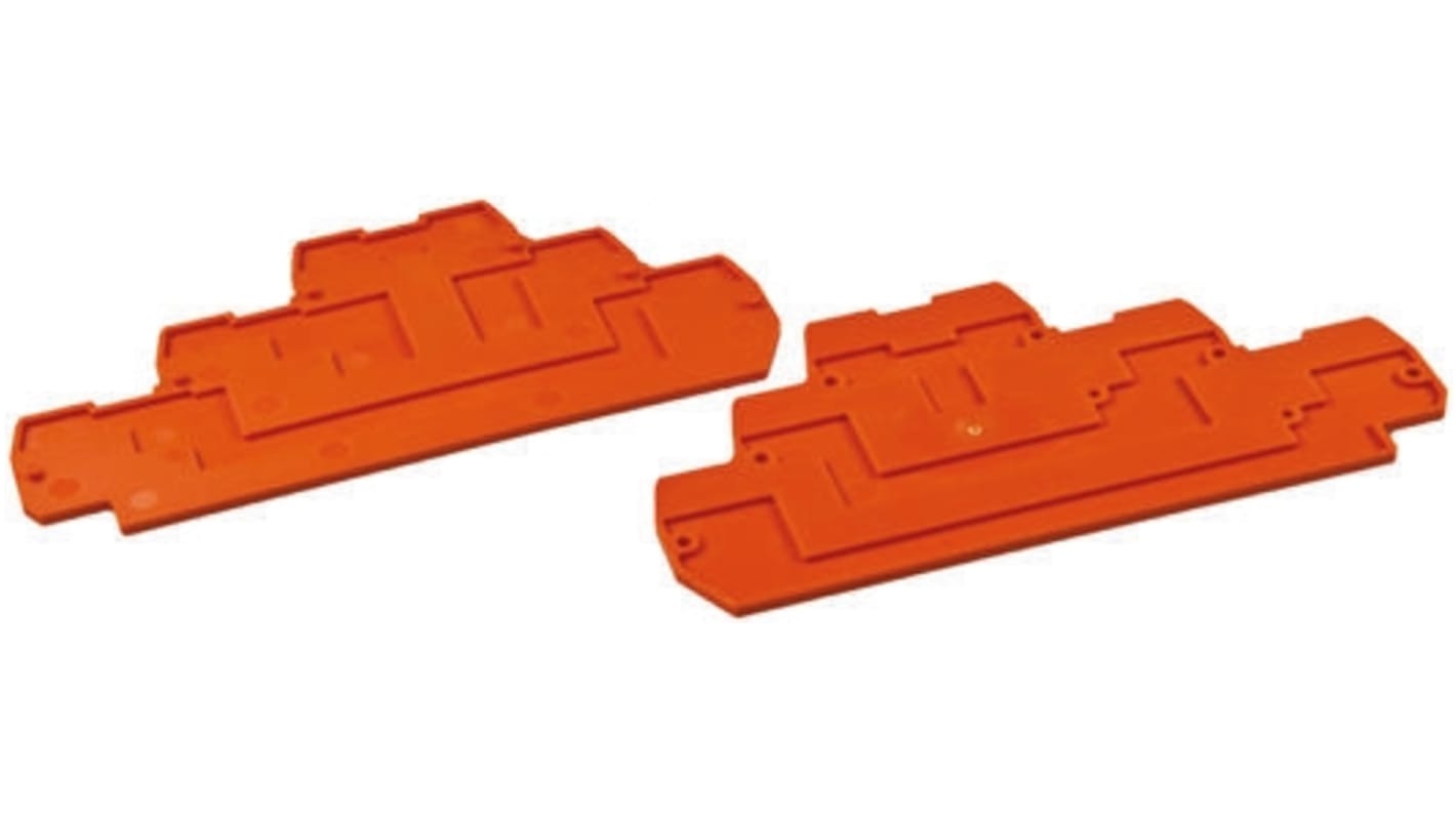 Wago 870 Series End and Intermediate Plate for Use with 870 Series Triple Level Terminal Blocks