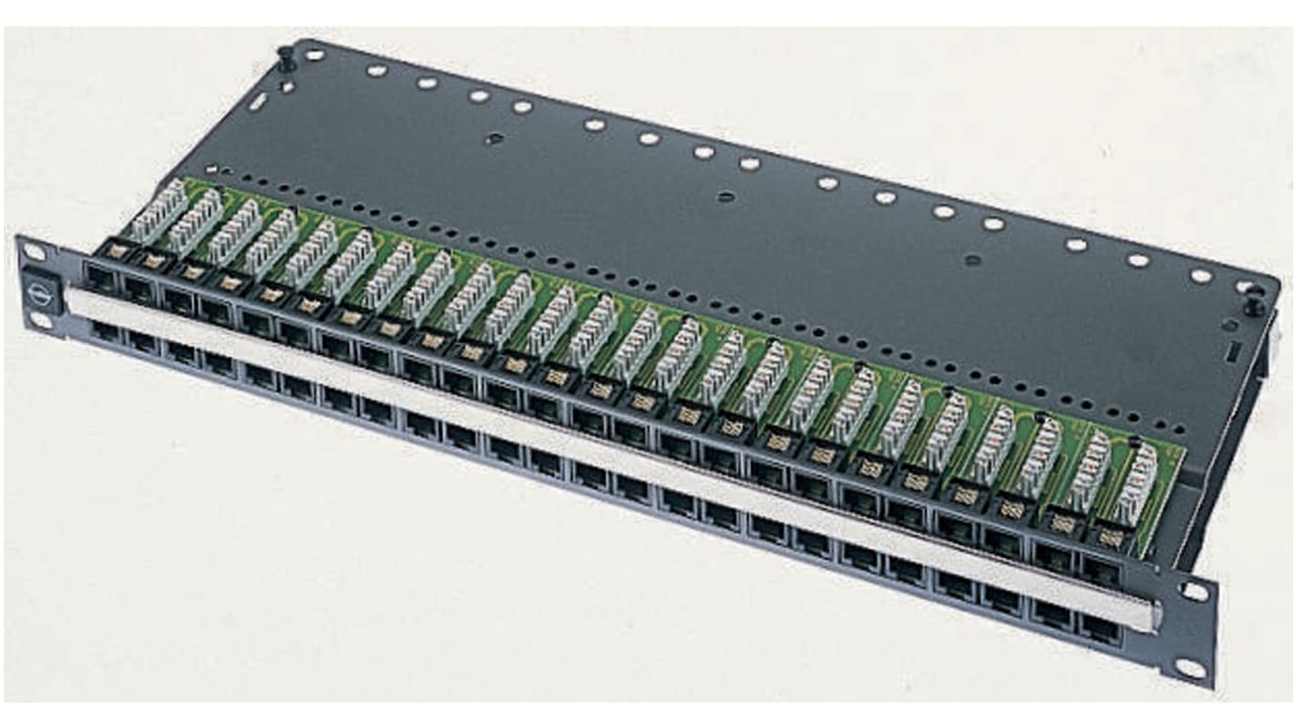 Panel de conexión RJ Molex Premise Networks PID-00073, Cat5e, 48 puertos, RJ45, UTP, 1U, Gris, Serie PowerCat