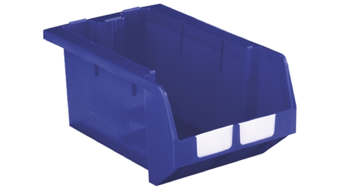 RS PRO PP Storage Bin, 246mm x 335mm, Blue