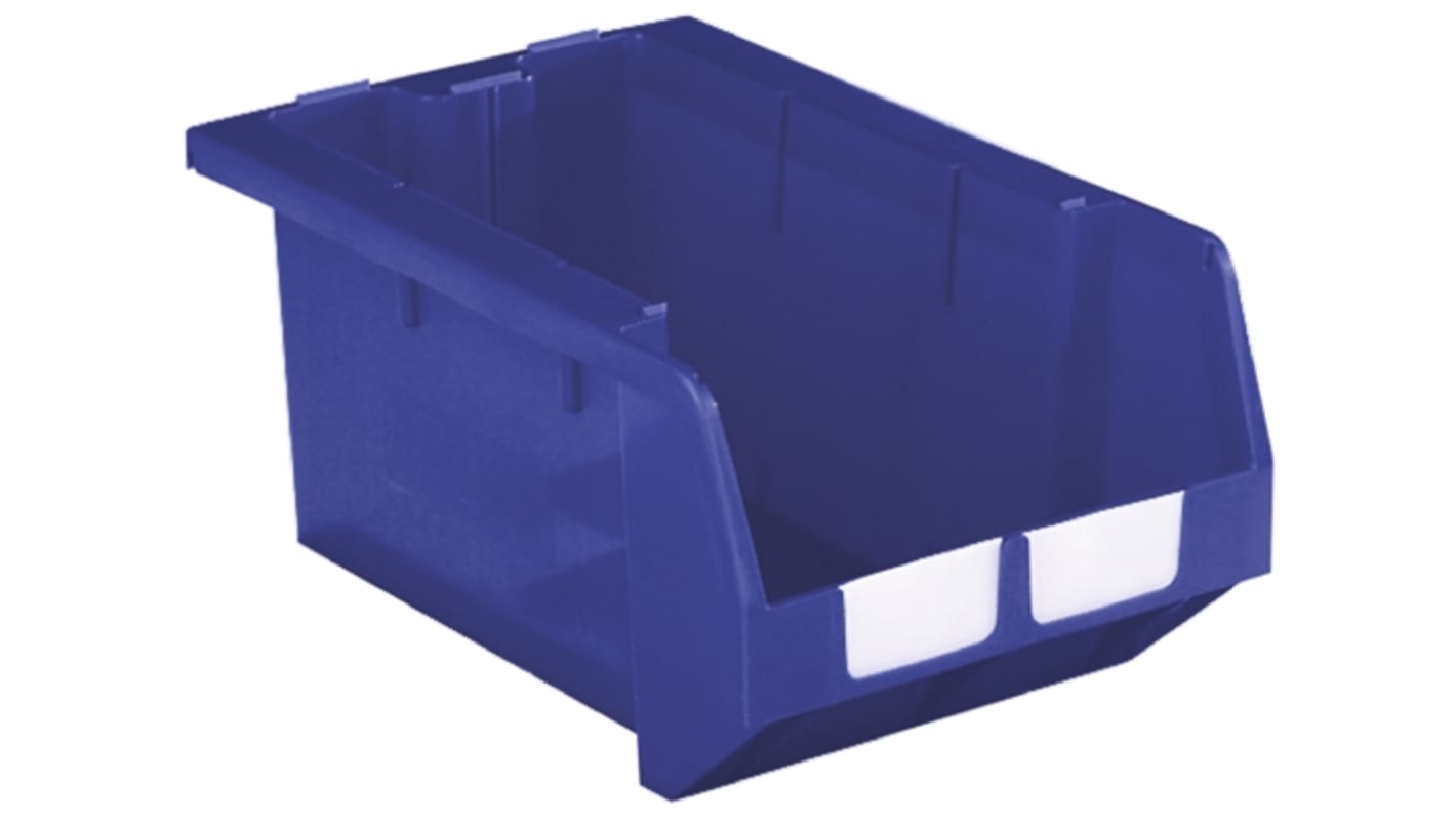 Bac de rangement RS PRO Bleu en PP, 246mm x 335mm x 510mm