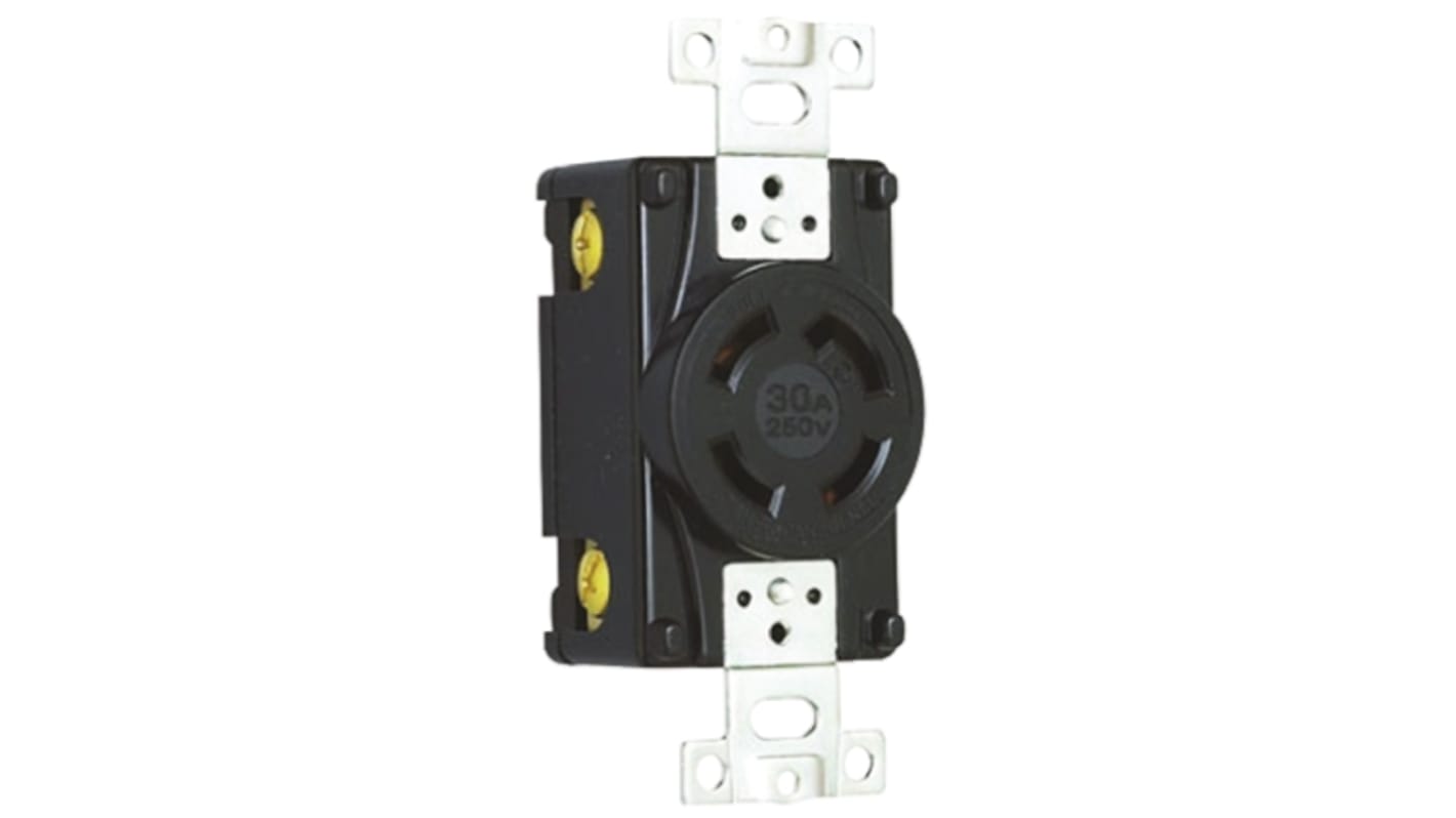 USA Mains Connector, 30A, Cable Mount, 250 V ac