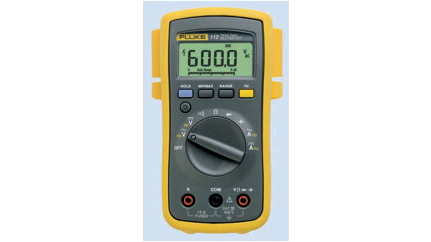 1641500 Fluke 110 Handheld LCD Digital Multimeter, True RMS, 600V ac