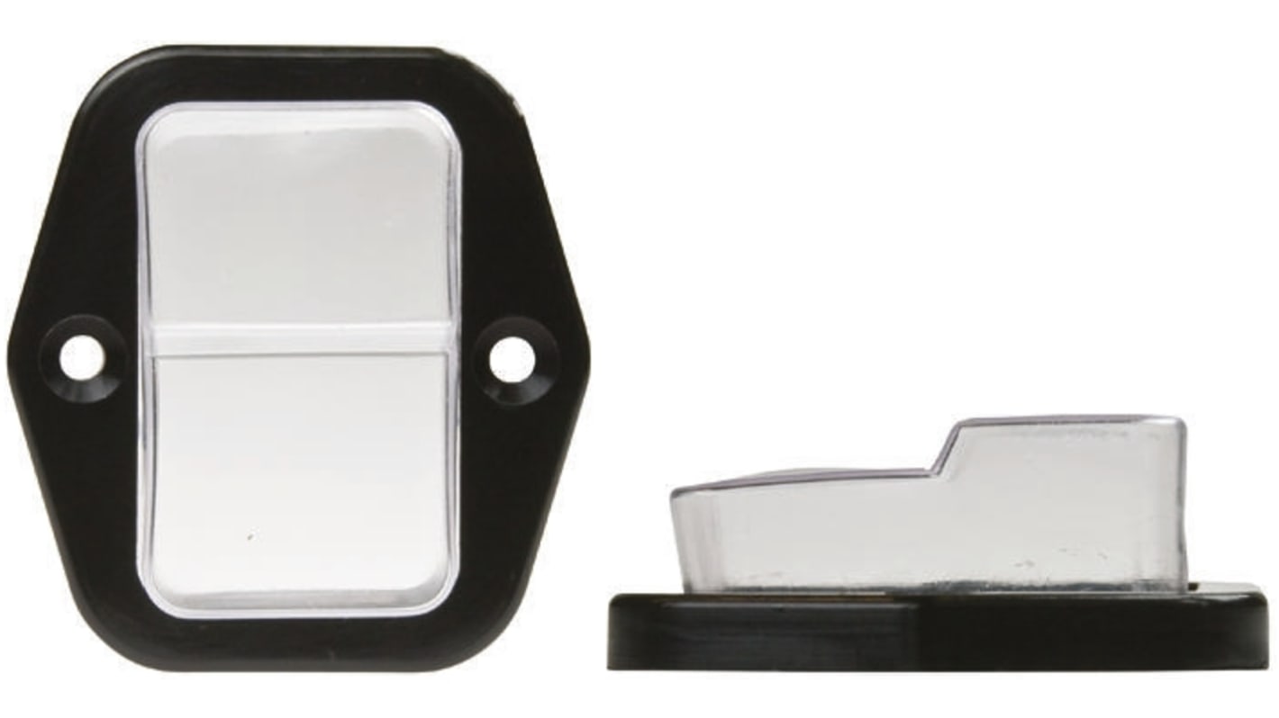 Protect kit black square pushbutton