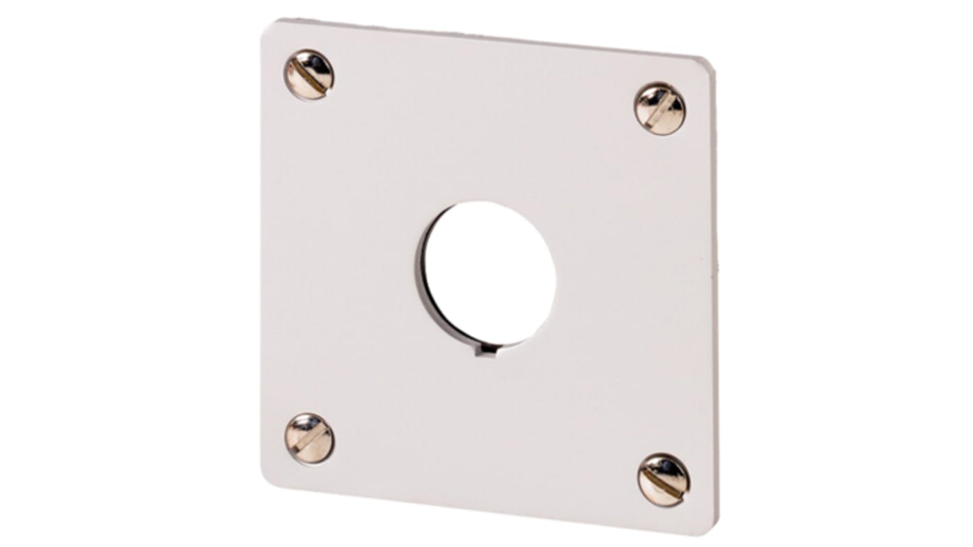 Eaton Brushed Aluminium RMQ Titan Push Button Enclosure - 1 Hole 22mm Diameter