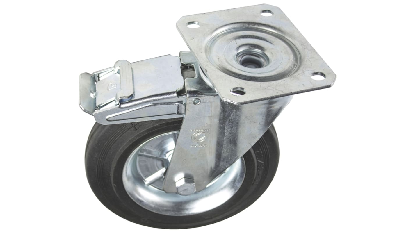 LAG Braked Swivel Castor Wheel, 230kg Capacity, 200mm Wheel