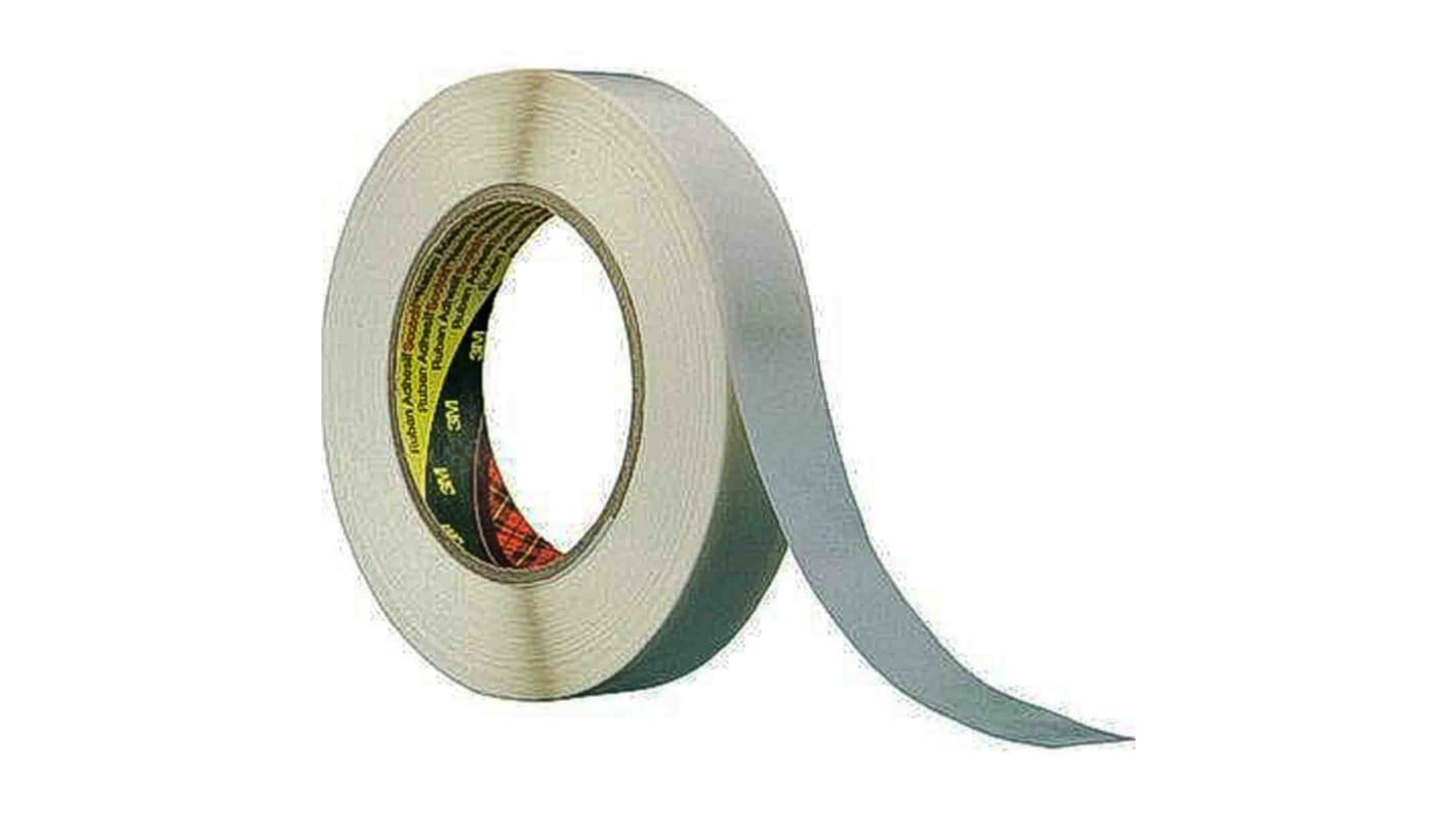 3M 9040 Beige Double Sided Paper Tape, 0.1mm Thick, 7.5 N/cm, Paper Backing, 50mm x 50m