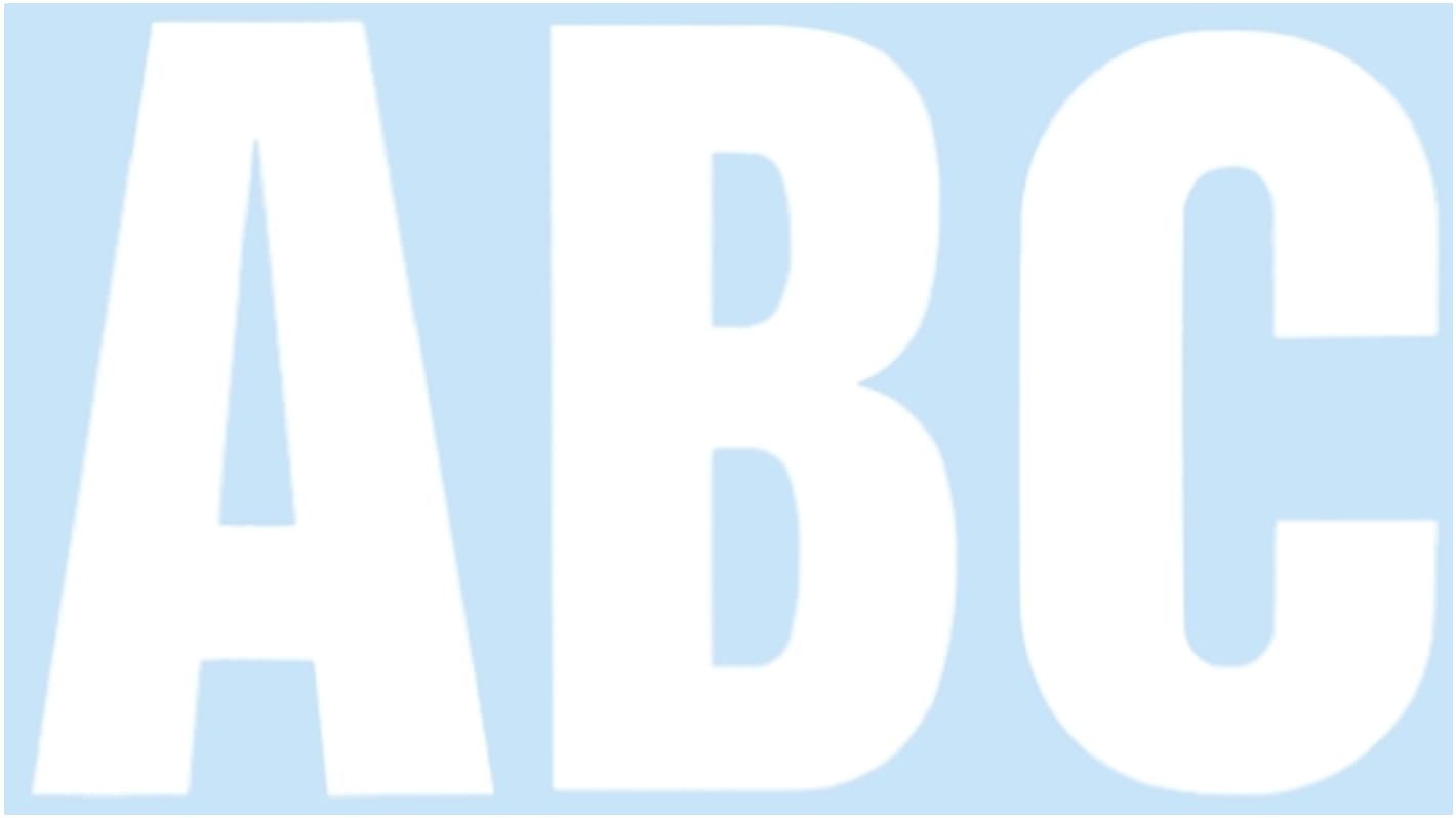 RS PRO White Self Adhesive Letters, 50mm Character Height RS