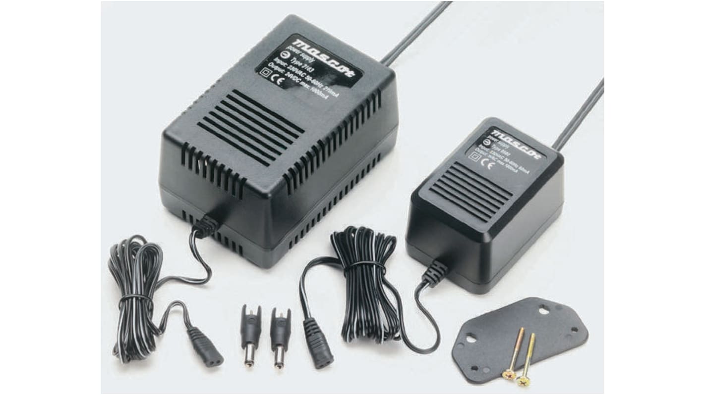 Mascot Power Brick AC/DC Adapter 12V dc Output, 800mA Output