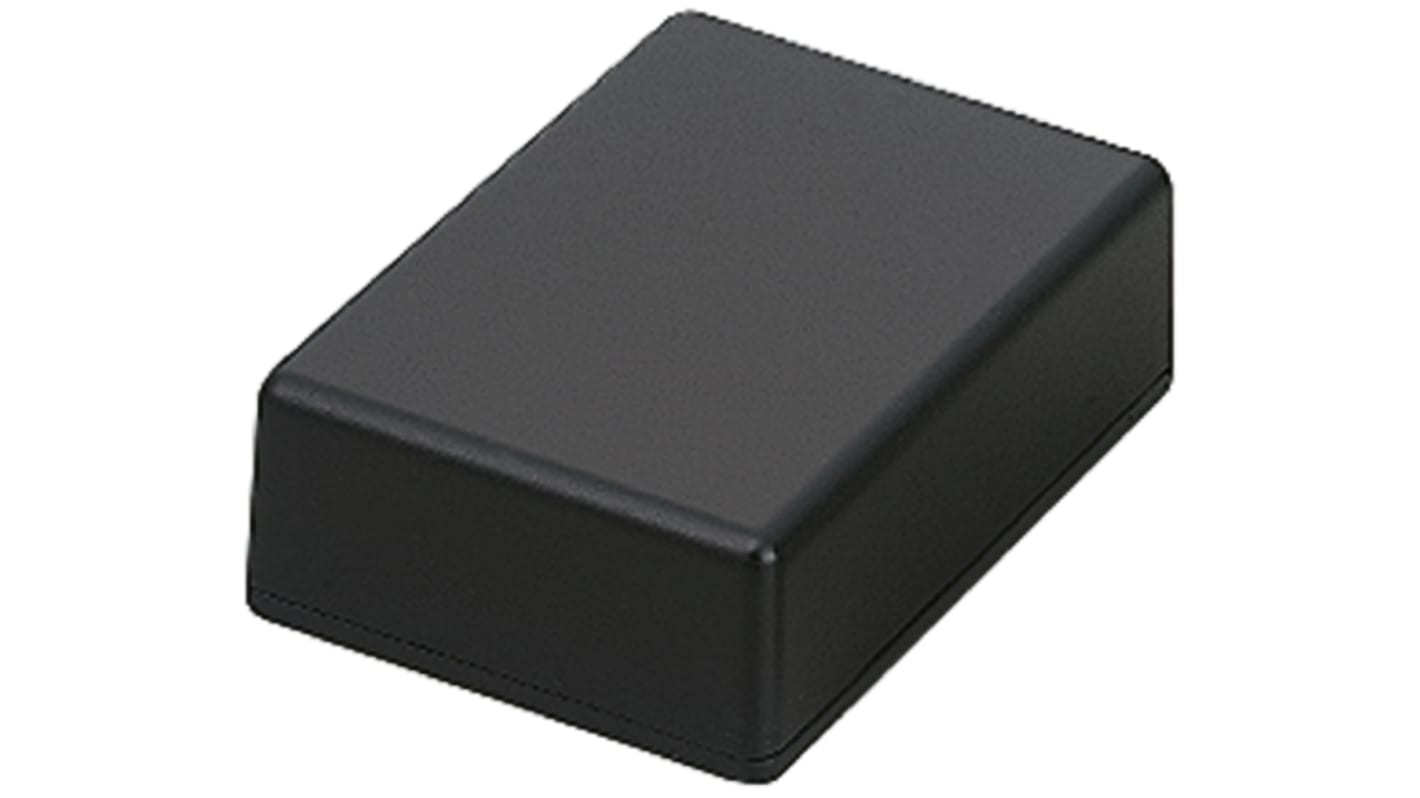 Takachi Electric Industrial TD Series Black Die Cast Aluminium Enclosure, Black Lid, 100 x 70 x 32.5mm