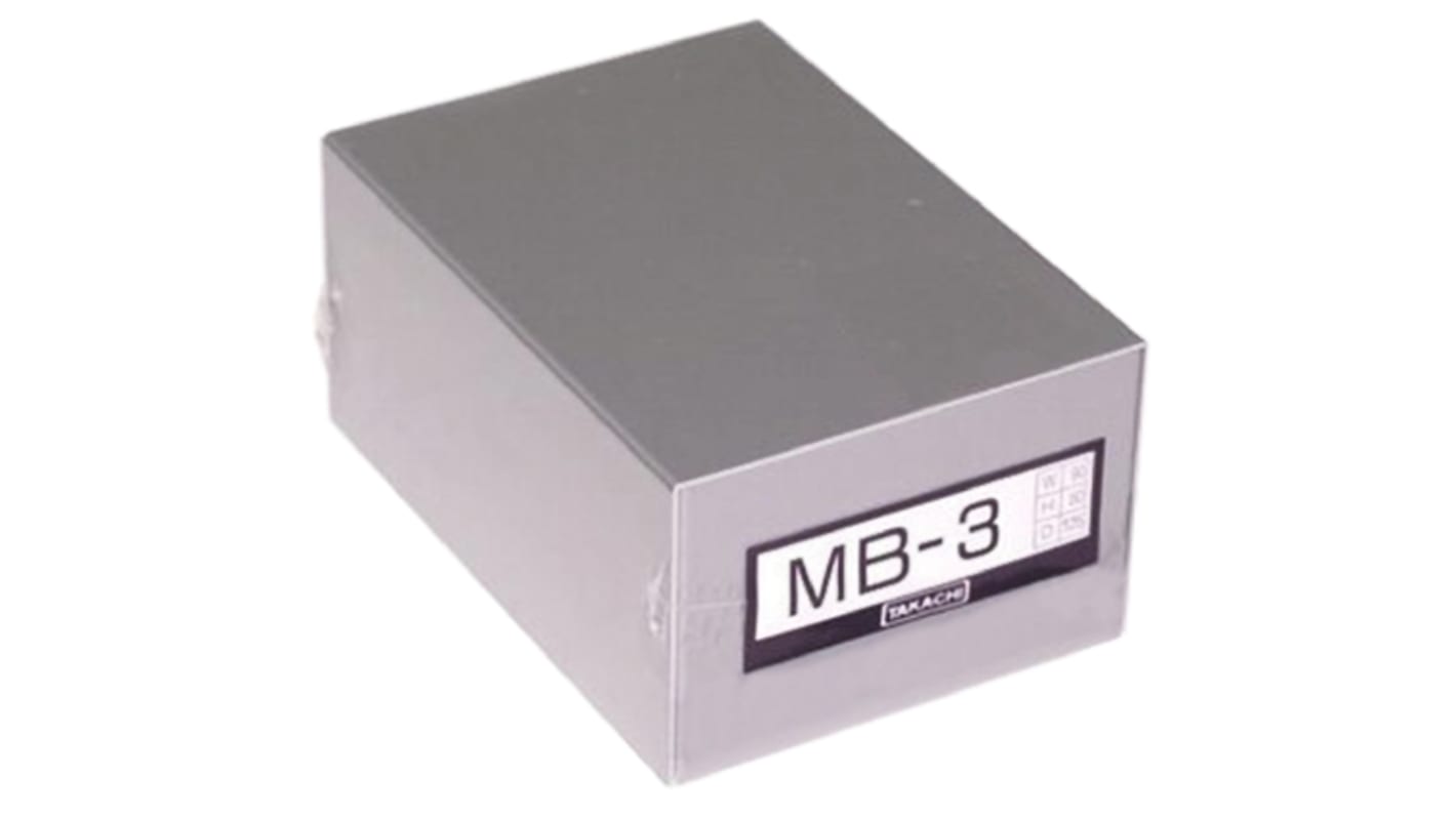 Takachi Electric Industrial MB Series Silver Aluminium Enclosure, 125 x 90 x 60mm