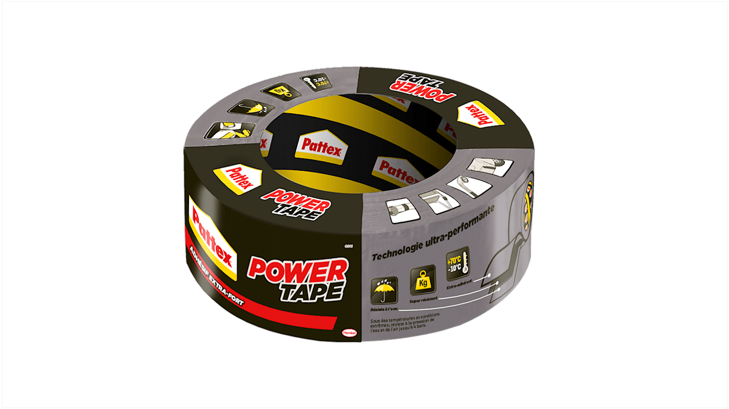 238845 Loctite Duct Tape, 30m x 50mm, Grey, PE Coated Finish RS