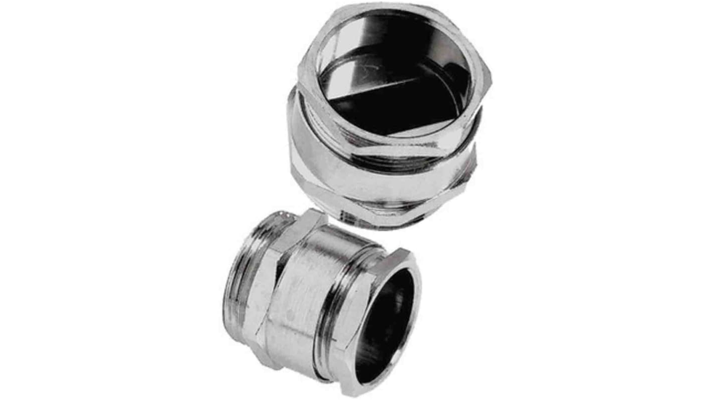 Lapp SKINTOP Series Metallic Nickel Plated Brass Cable Gland, M63 Thread, 34mm Min, 45mm Max, IP68