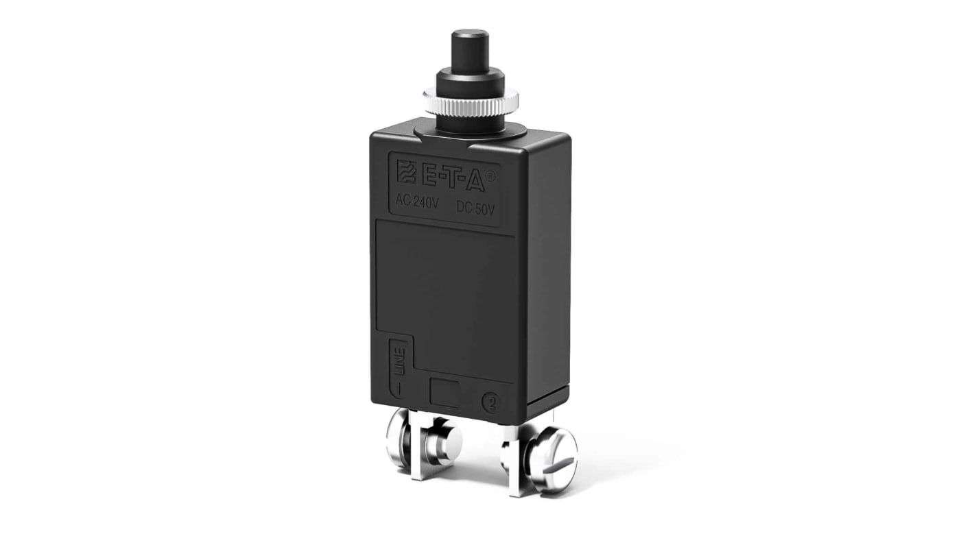 ETA Thermal Circuit Breaker - 4130 Single Pole 240V Voltage Rating Panel Mount, 35A Current Rating