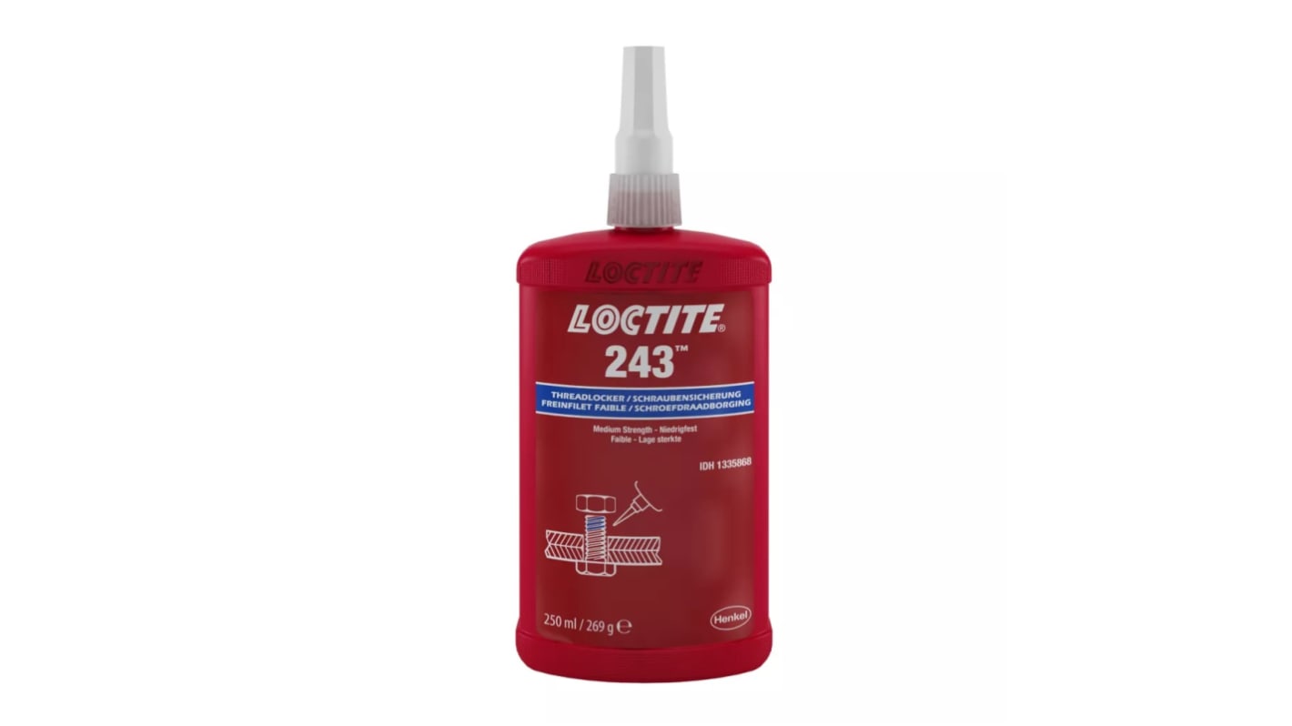 LOCTITE® 243 Loctite Loctite 243 Blue Threadlocking Adhesive, 250 ml