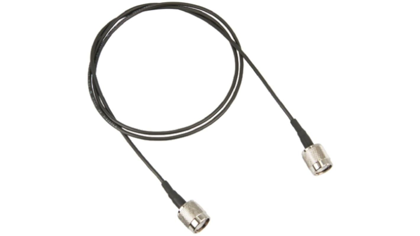 TE Connectivity 50 Ω, Male TNC to Male TNC Coaxial Cable Assembly, 1m length, RG174 cable type