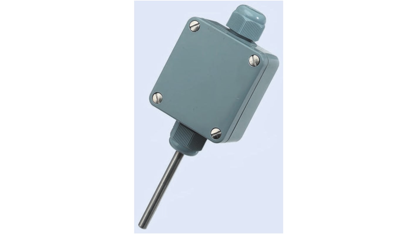 Electrotherm PT100 RTD Sensor, 6mm Dia, 60mm Long, Wall, F0.3 +90°C Max