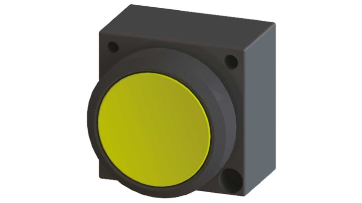 Siemens 3SB3 Series Yellow Round, Momentary Actuation, 22mm Cutout