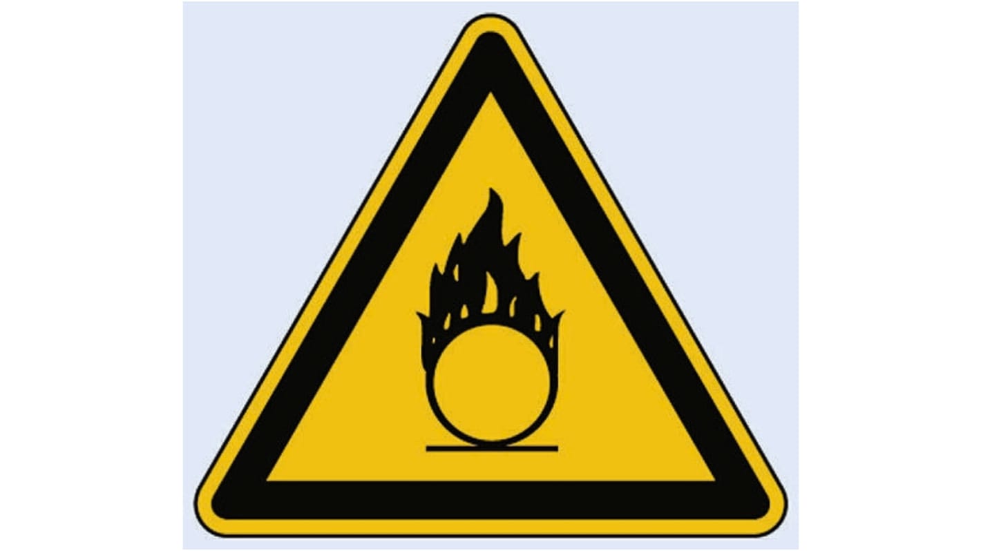 Wolk Self-Adhesive Fire Safety Hazard Warning Sign