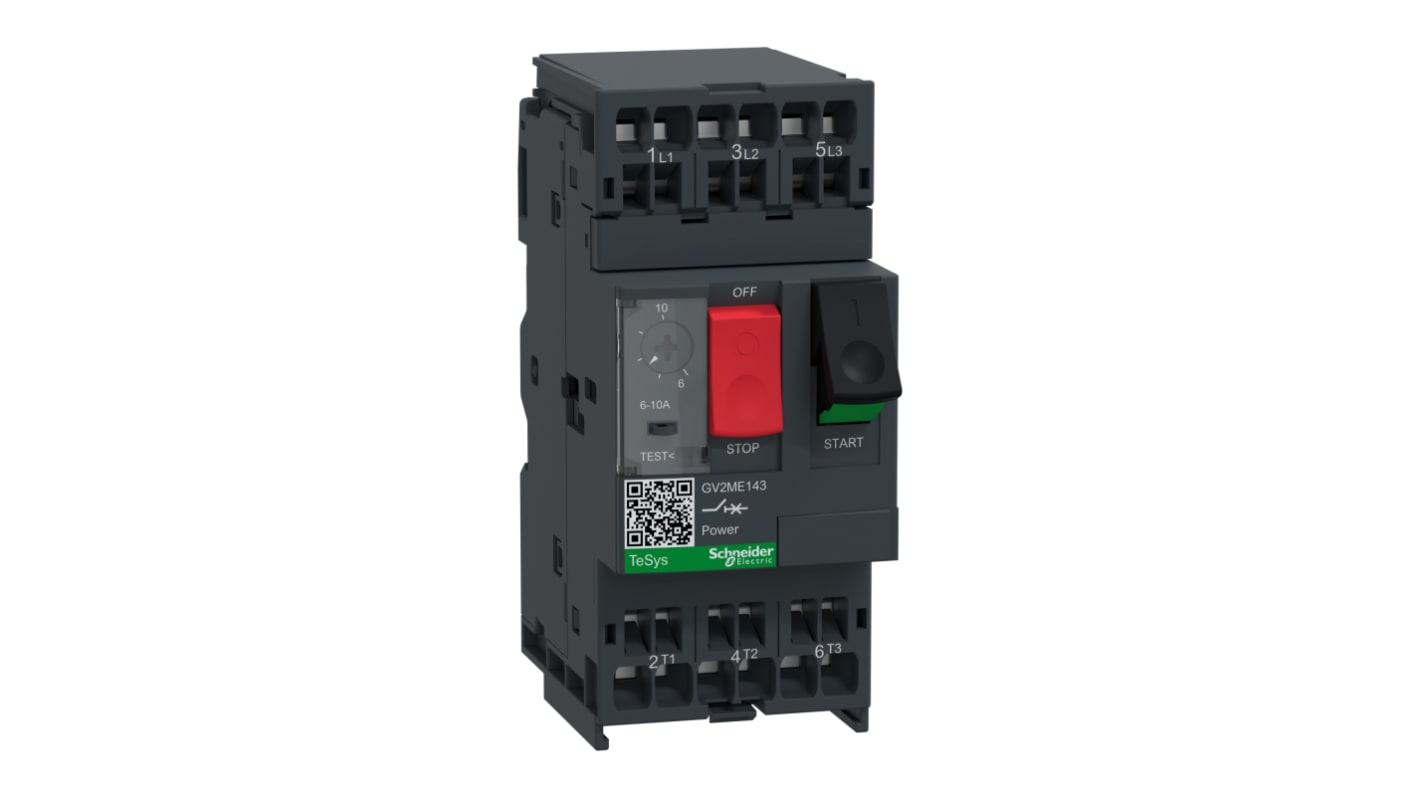 Schneider Electric TeSys GV2ME Motorschutzschalter, 6 → 10 A 690 V 101mm x 45mm