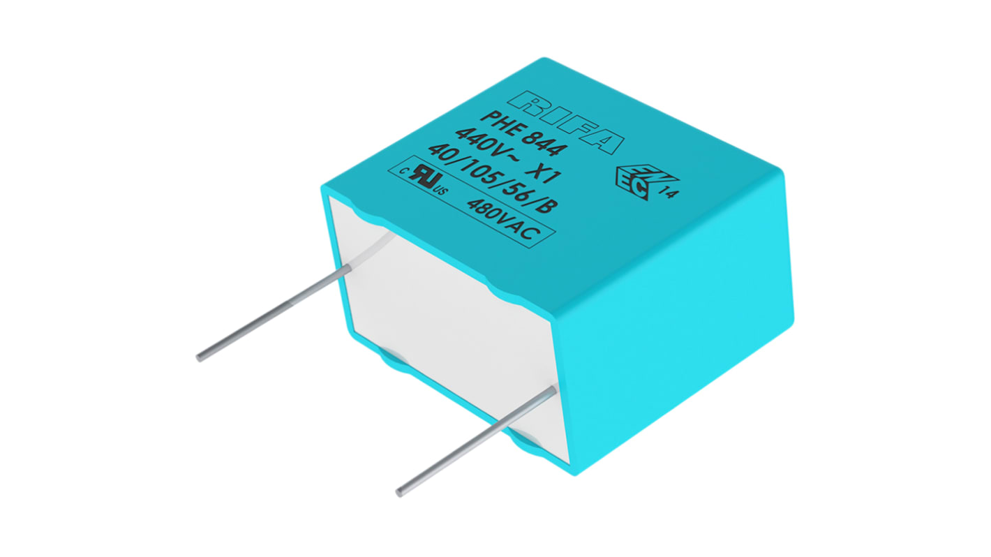 KEMET PHE844 Metallised Polypropylene Film Capacitor, 440 V ac, 480 V ac, ±20%, 680nF, Through Hole