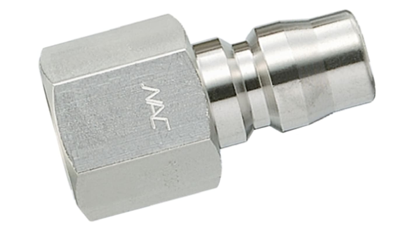 Nagahori Industry Stainless Steel Female Pneumatic Quick Connect Coupling, Rc 1/4 Female Threaded