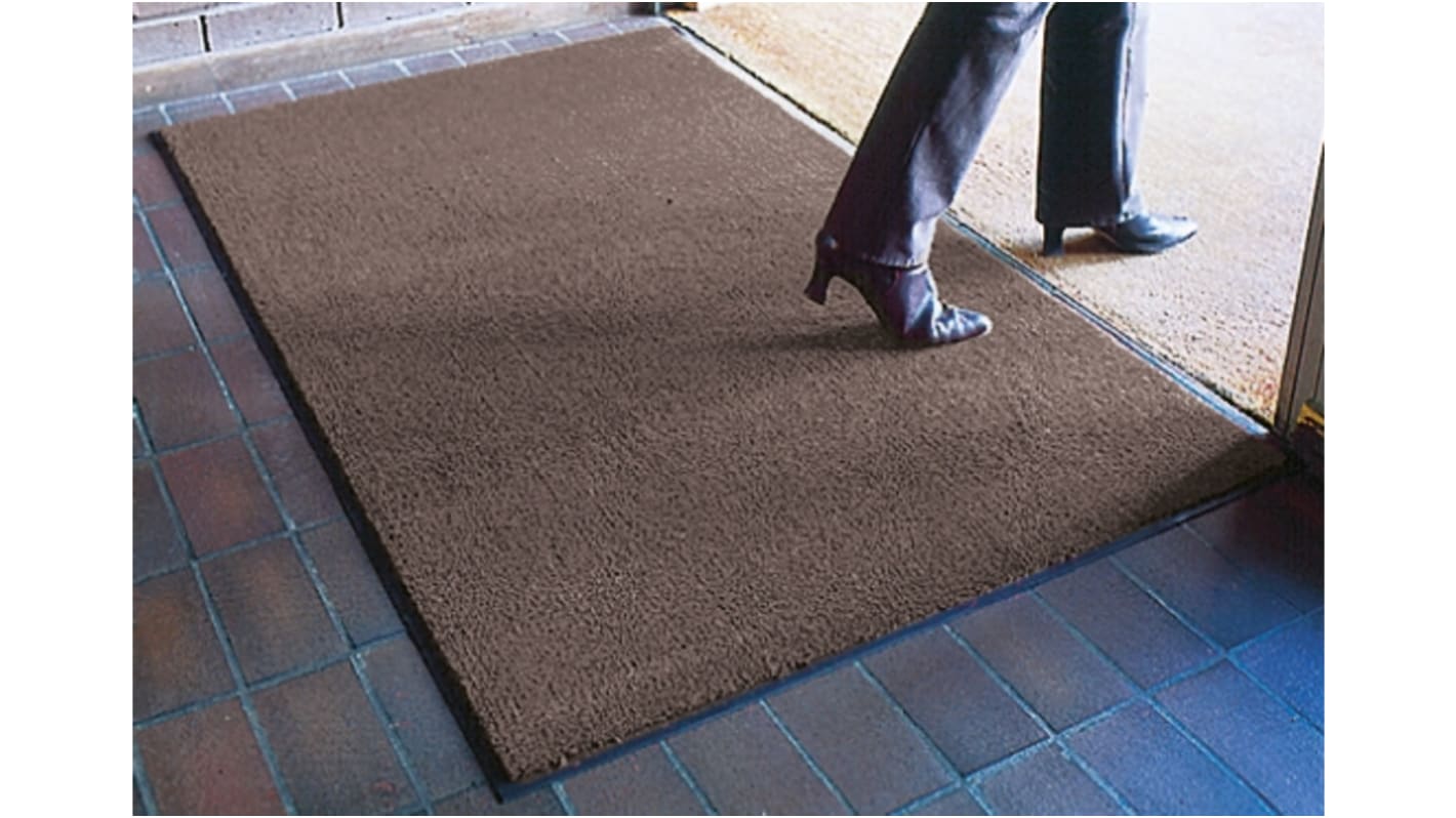 Coba Europe Entraplush Anti-Slip, Door Mat, Carpet, Indoor Use, Grey, 0.9m 1.5m 7 mm +15%/-10%