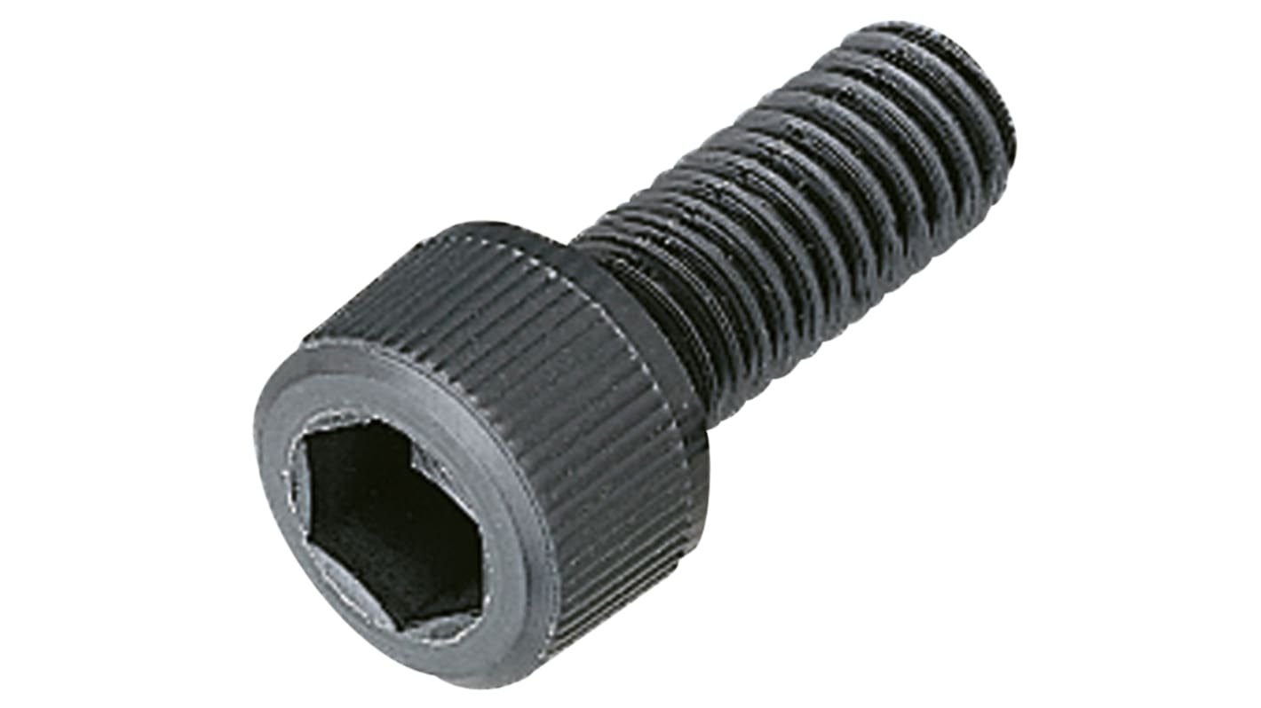 Yahata Neji Plain Hex Socket Cap Glass Fibre Reinforced Plastic (GRP) Tamper Proof Security Screw, M5 x 15mm