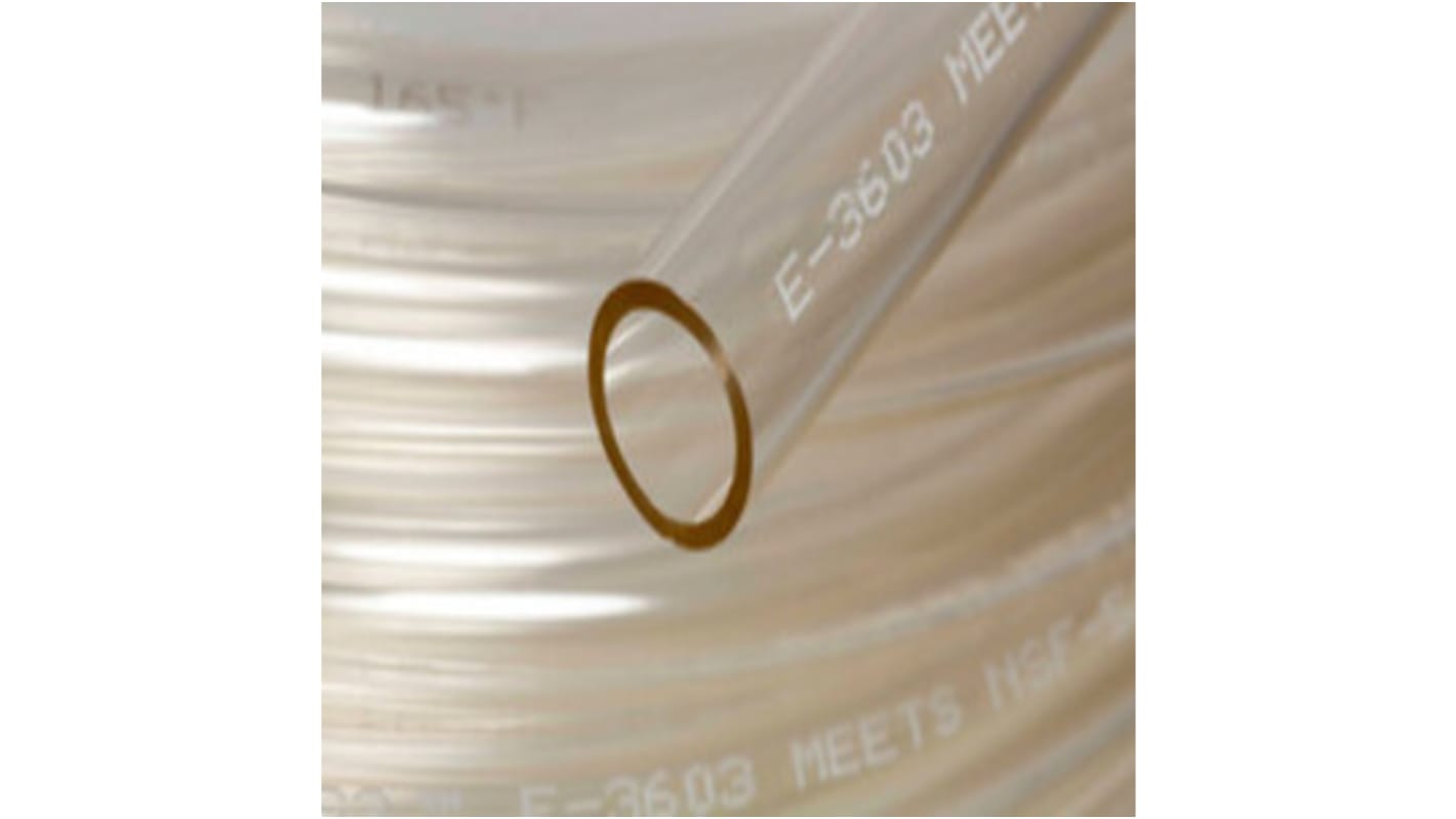 Saint Gobain Tygon® E-3603 Special PVC, Flexible Tube, 4mm ID, 6mm OD, Clear, 15m