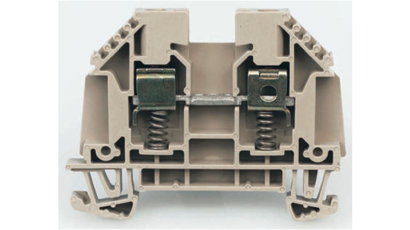 9537490000 Weidmuller Brown WDU Feed Through Terminal Block, Single