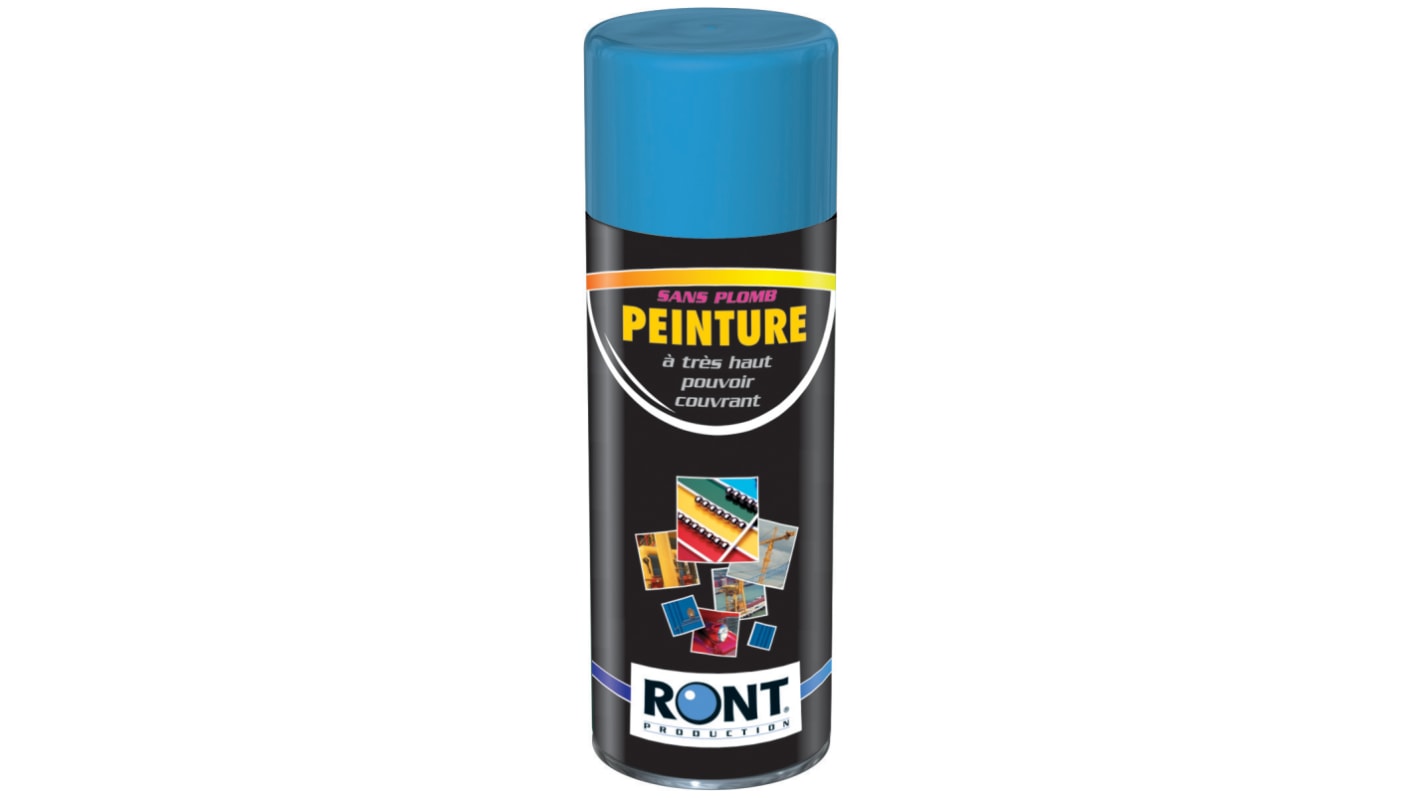 Peinture aérosol Ront Production, Bleu RAL 5012, 400ml