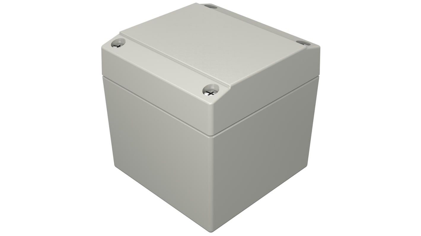 Caja Rose de Aluminio Presofundido Gris, 80 x 80 x 81mm, IP66, , Lloyds Register, Registro marítimo, UL 508