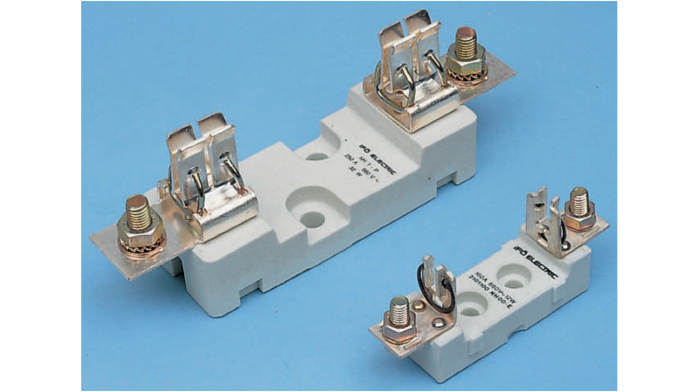 E218757C Mersen 250A Base Mount Fuse Holder for 1 Fuse, 1P, 690V ac RS