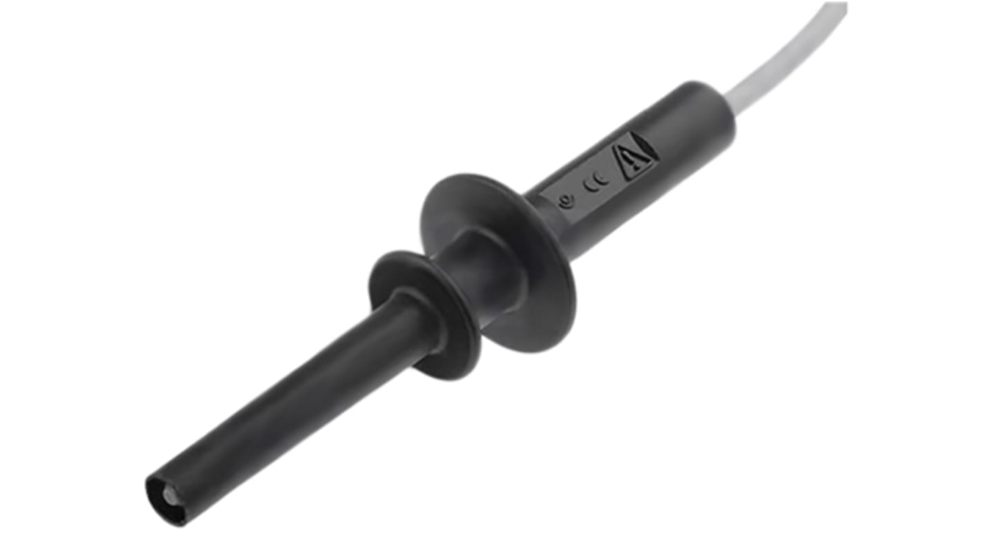 RS PRO Messleitung Stecker, Schwarz 1m, 5kV / 10A