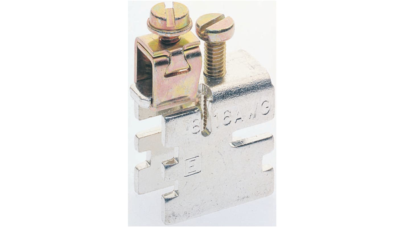 Entrelec E Series Compression Clamp for Use with DIN Rail Terminal Blocks